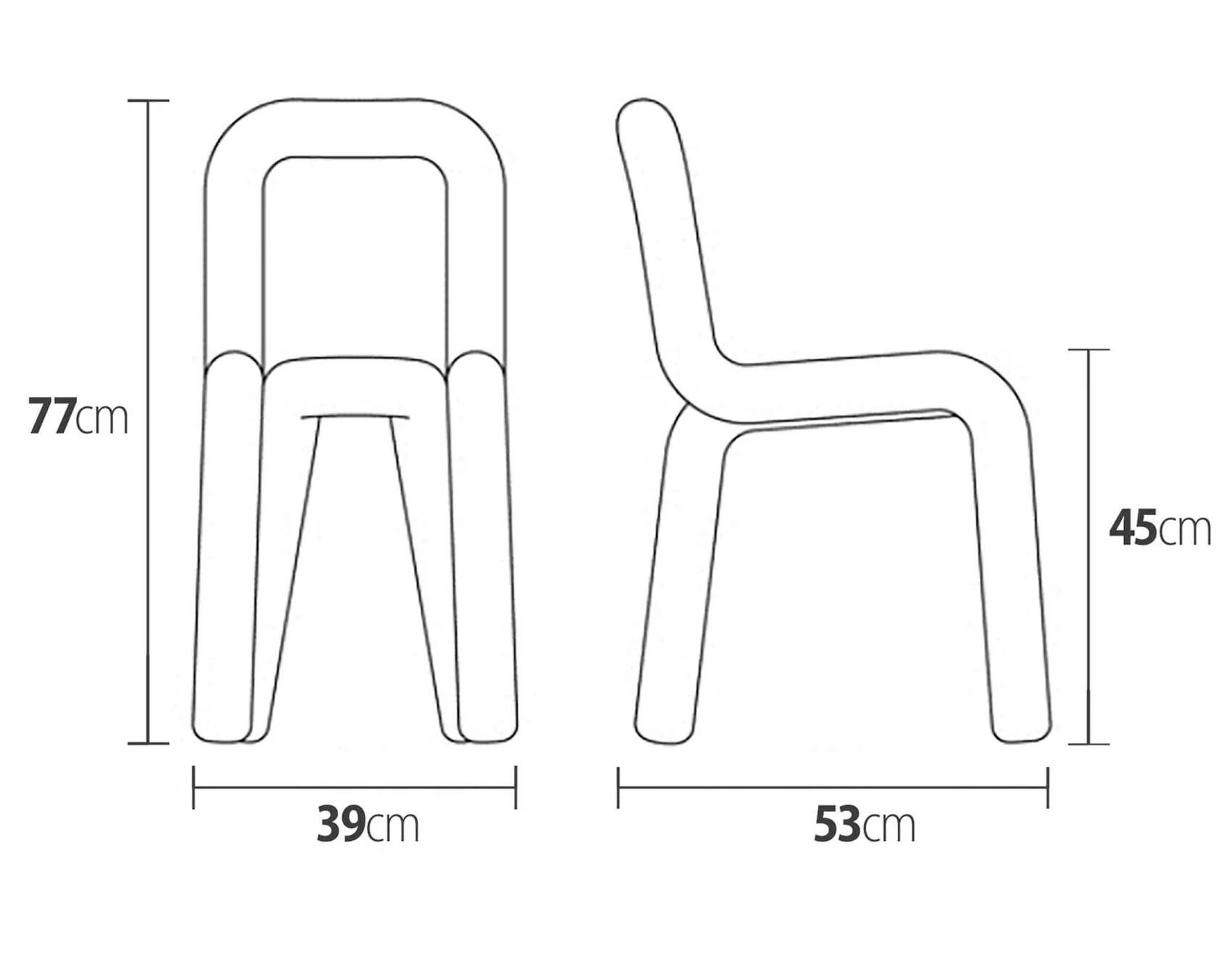 Chair-Bold measurements