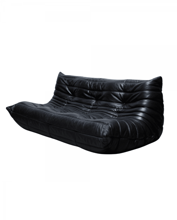 top fireside sofa 3 seater black