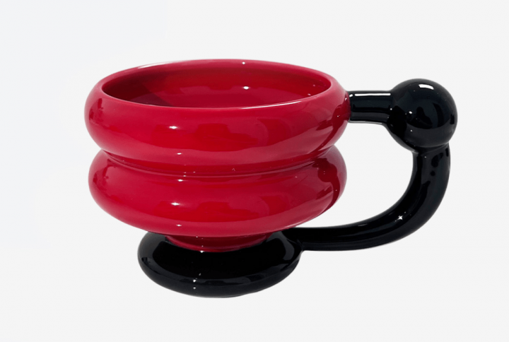 Black Red Contrast 8 Coffee Cup 1