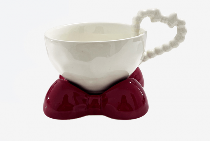 Elegant Butterfly Coffee Cup and Saucer Set 1