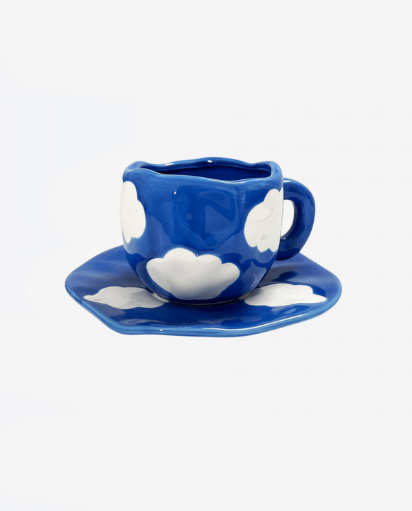 Vintage Ceramic Cloud Coffee Cup