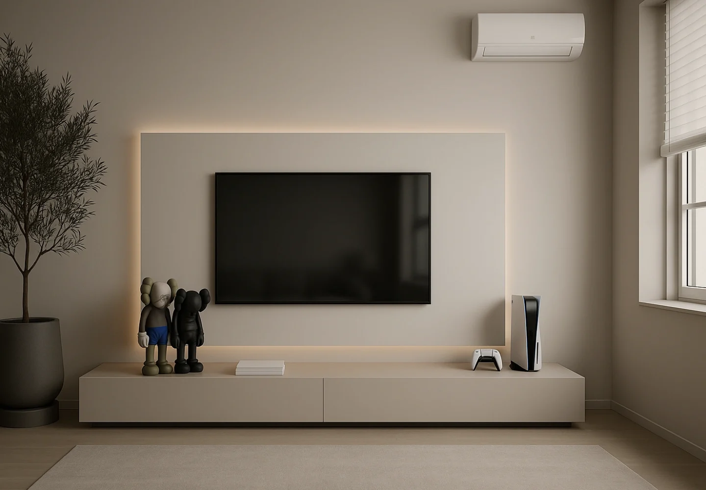 Wall-Mounted TV-clean