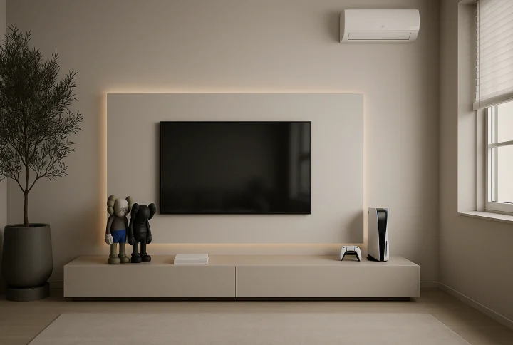 Wall-Mounted TV-clean