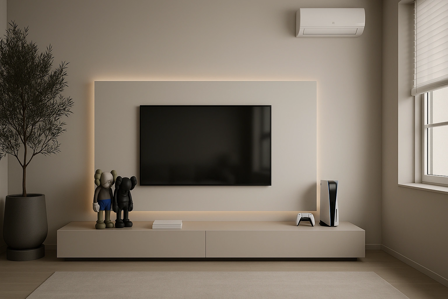 Wall-Mounted TV-clean