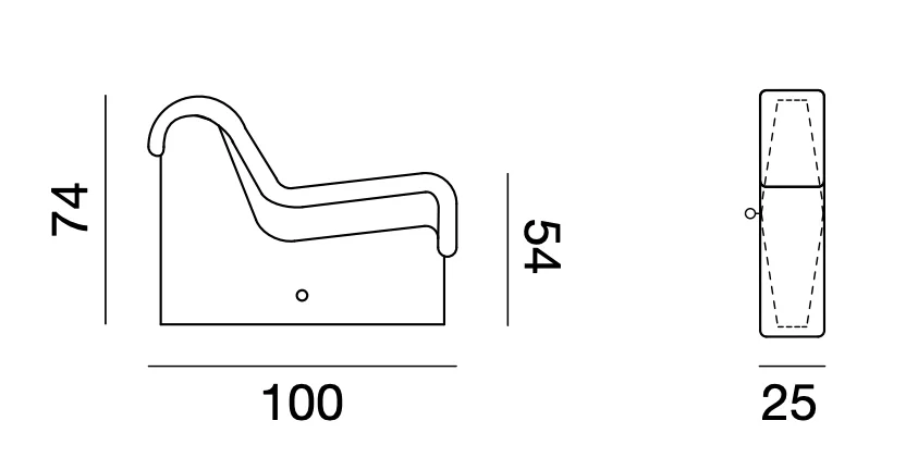 armseat snake sofa
